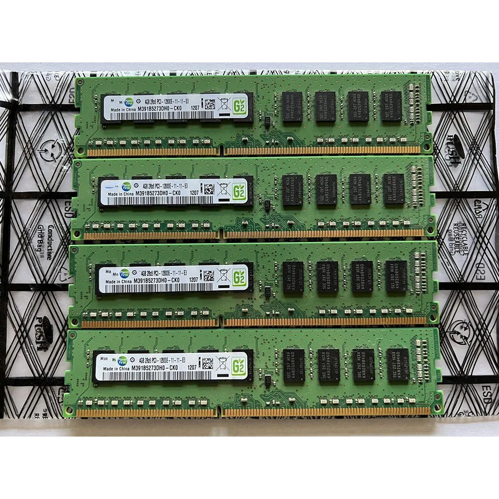 IBM 00D4957 4GB x1 DDR3 1600MHZ 12800E M391B5273DH0-CK0 ECC서버 RAM 1개