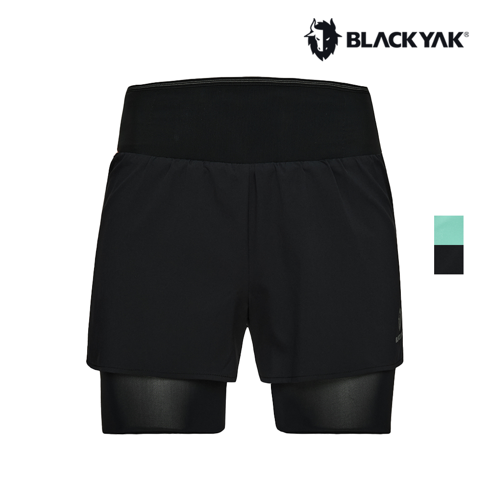 블랙야크 러닝쇼츠 2IN1 반바지 여성 기능성 러닝복 - 상품 이미지
