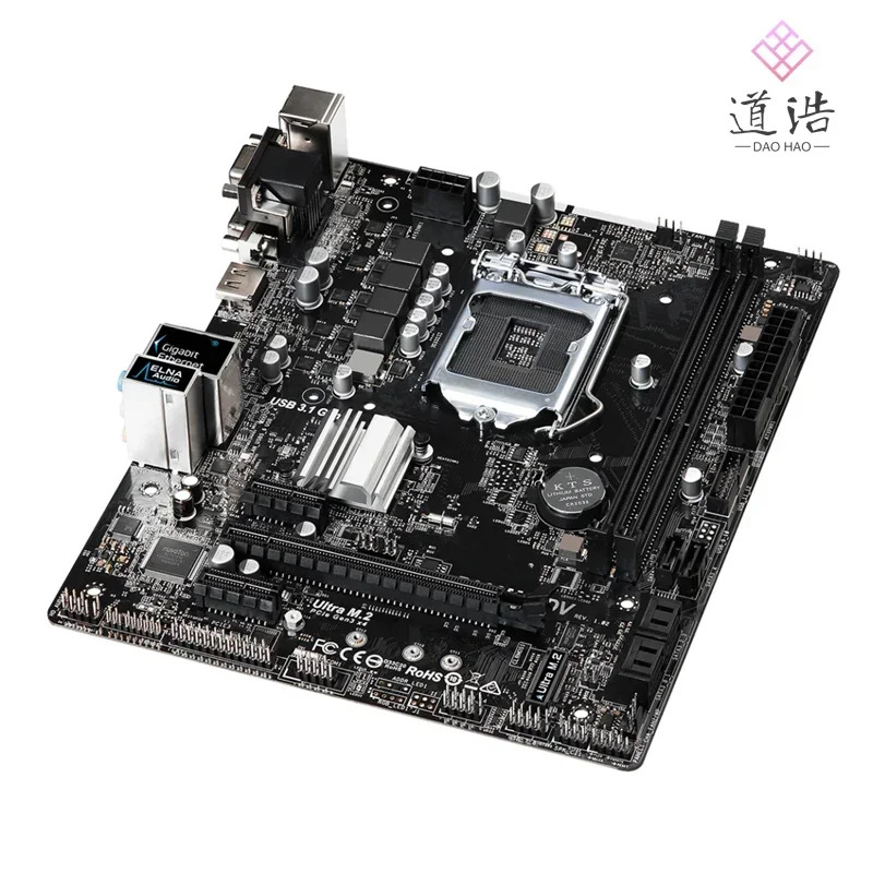ASRock호환 B360M-HDV 마더보드 32GB HDMI PCI-E3.0 M.2 LGA 1151 DDR4 Micro B360 메인보드 리퍼 완료 작동