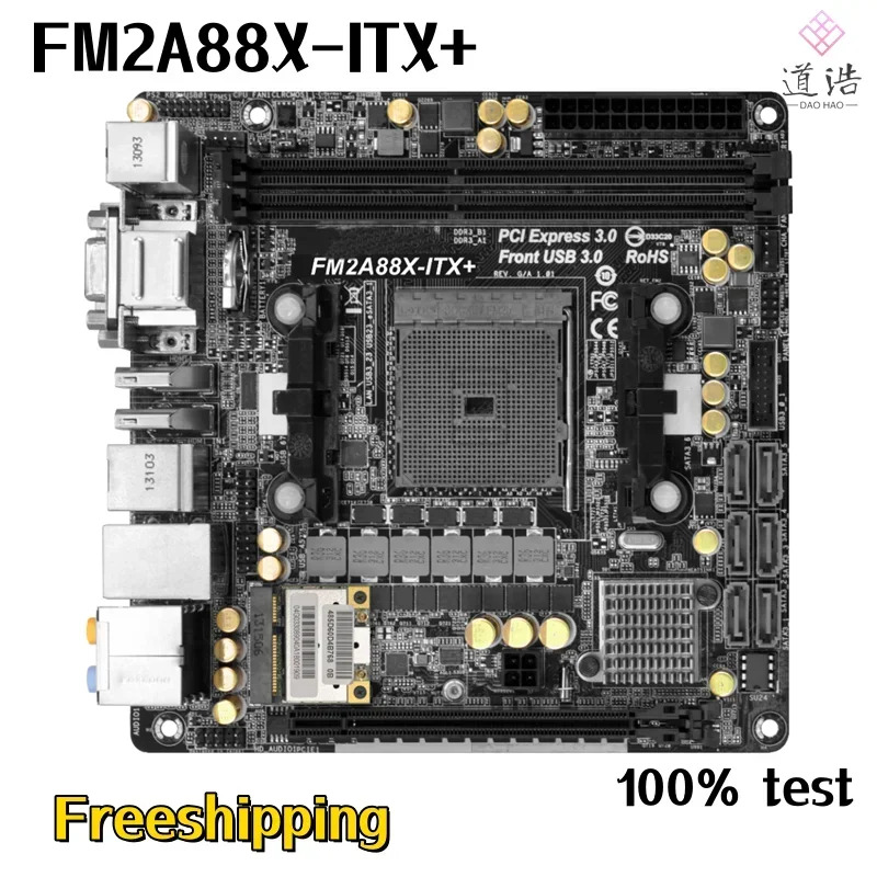 ASRock호환 FM2A88X-ITX 마더보드 32GB HDMI PCI-E3.0 소켓 FM2 DDR3 Mini-ITX A88X 메인보드 리퍼 완료 작동