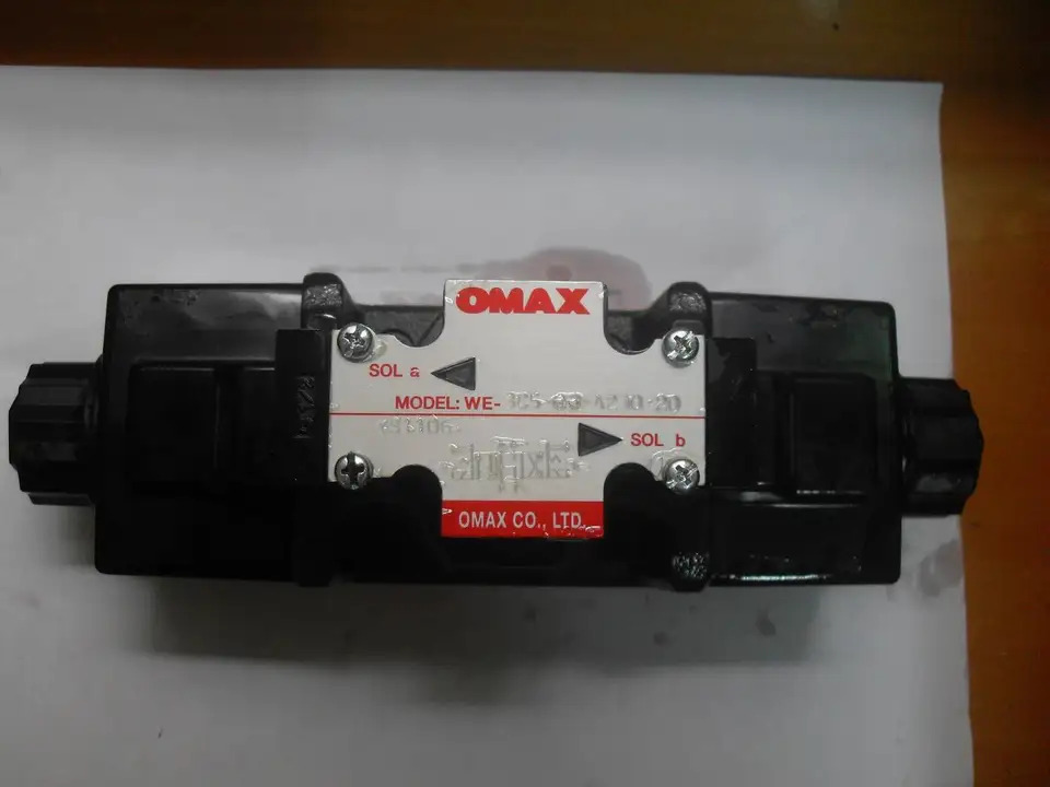 OMAX 솔레노이드 방향 밸브 유압 모델 WE-3C60-02-A230-20 WE-3C2-02-A230-10 WE-3C4-02-D2-30 CO.LTD