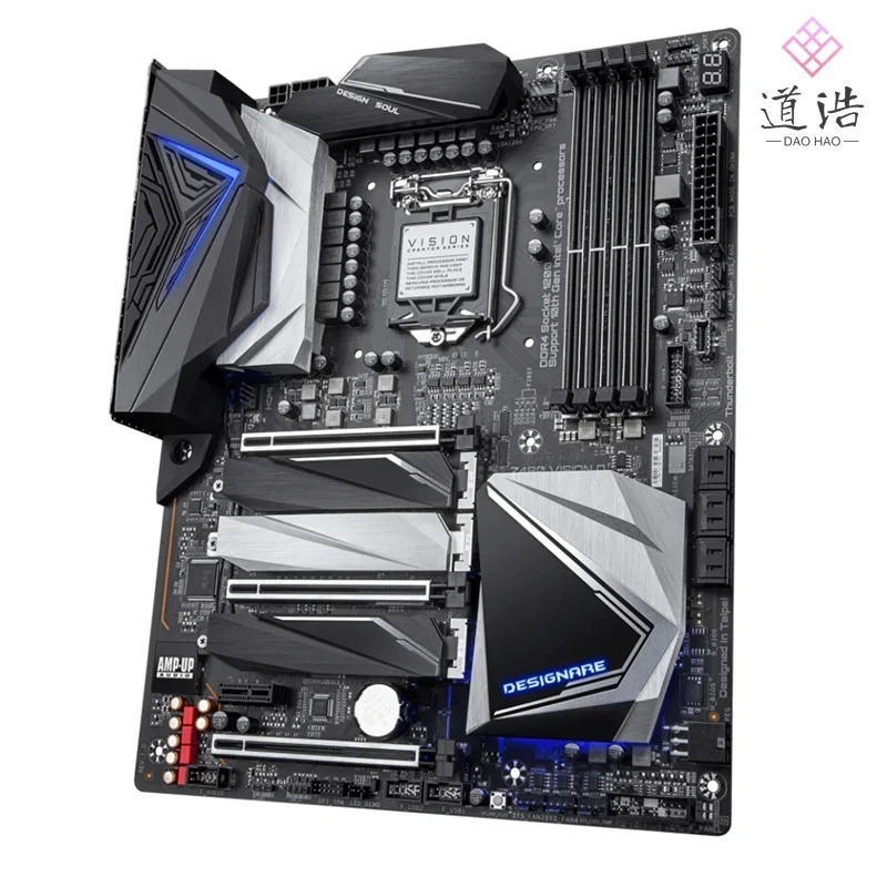 Z490 VISION D 마더보드128GB M.2 HDMI LGA 1200 DDR4 메인보드 완전 작동 리퍼