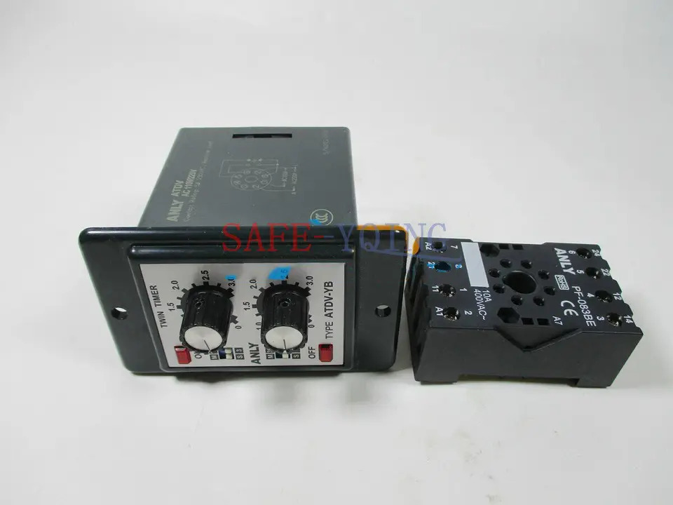 ANLY 산업트윈 타이머 ATDV-YB 3s 30s 30m AC110 220V 신
