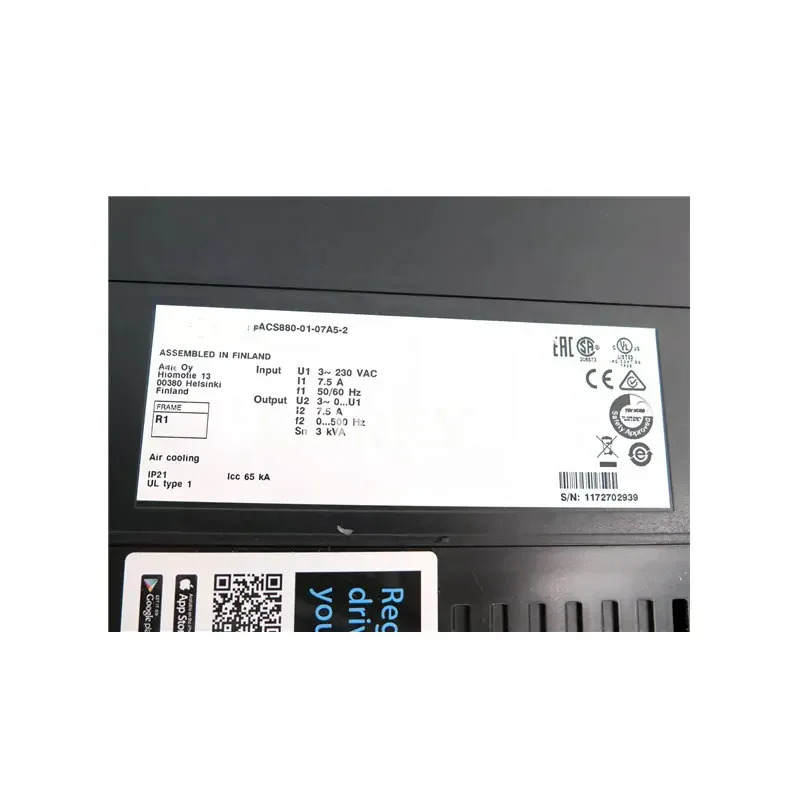 ACS880 시리즈 인버터 ACS880-01-04A6-2 ACS880-01-06A6-2 ACS880-01-07A5-2 ACS880-01-10A6-2 ACS880-01-16A8-2