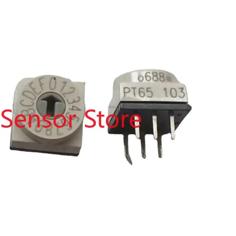 10PCS PT65103 0-F/16비트 로터리 코딩 DIP 스위치 33 포지티브