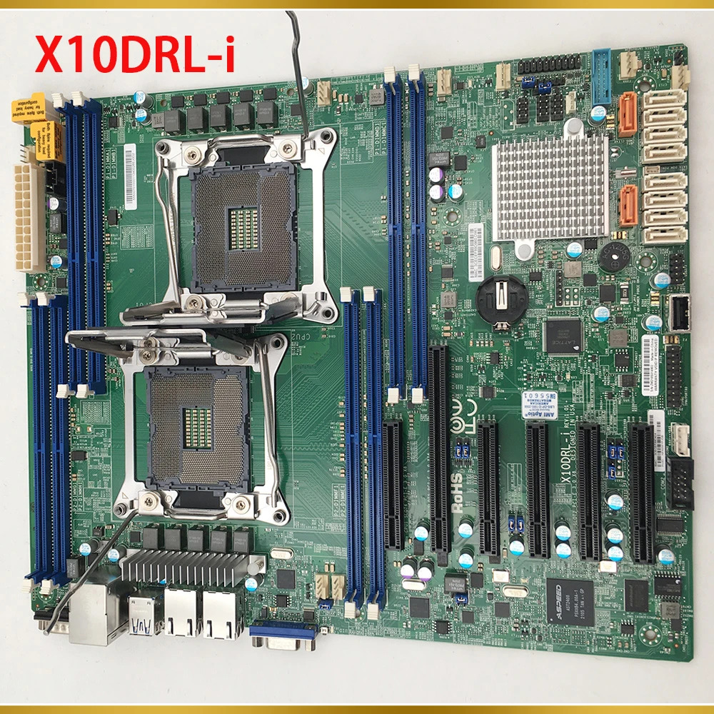 Supermicro 서버 마더보드양방향 C612 칩 LGA2011은 E5-2600V3V4 X10DRL-i를 지원
