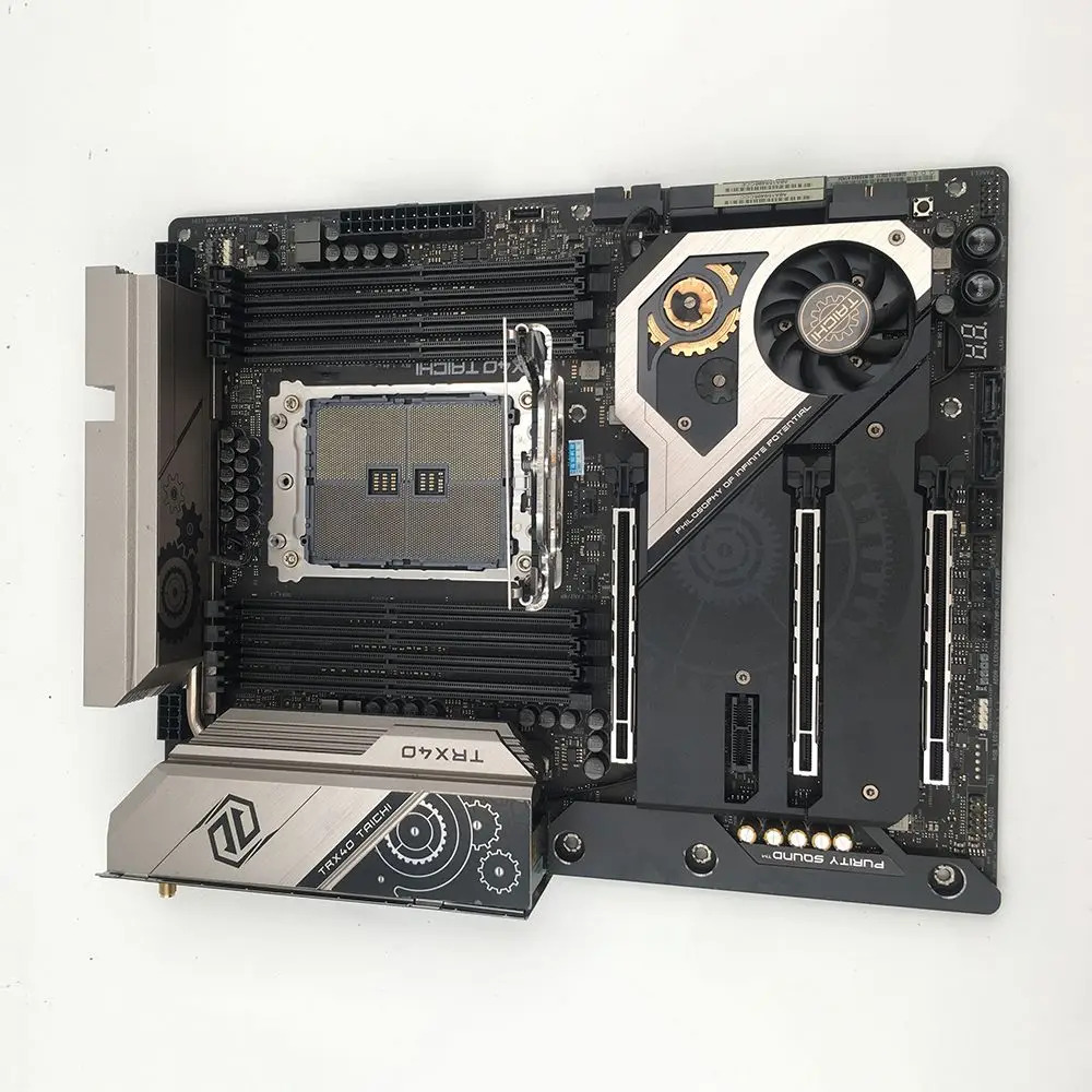 ASRock호환TAICHI 데스크톱 마더보드 TRX40 8 DDR4 24핀 256GB 지지대 3970X 3900X