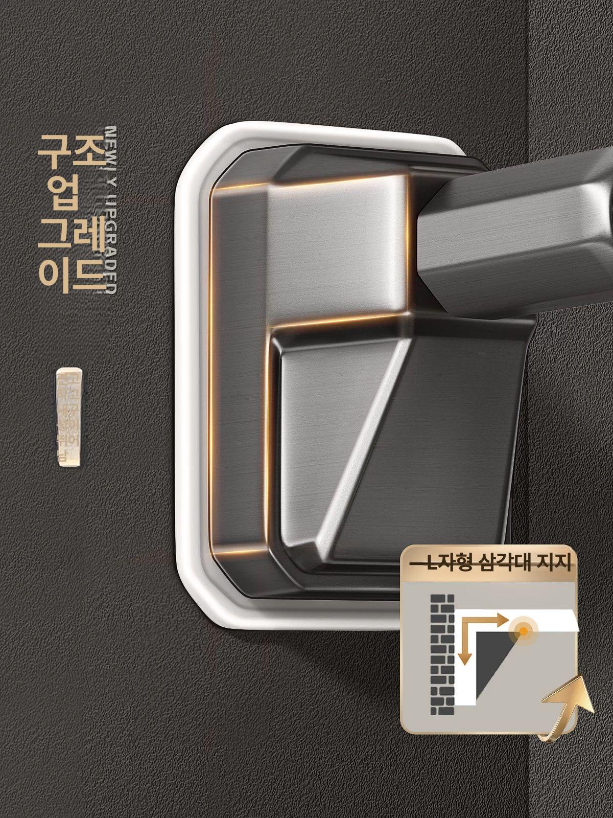 무타공 빨래봉 베란다 올스텐 스테인레스 빨래건조대 발코니 천장형 실내 걸이 - 상세 이미지 4