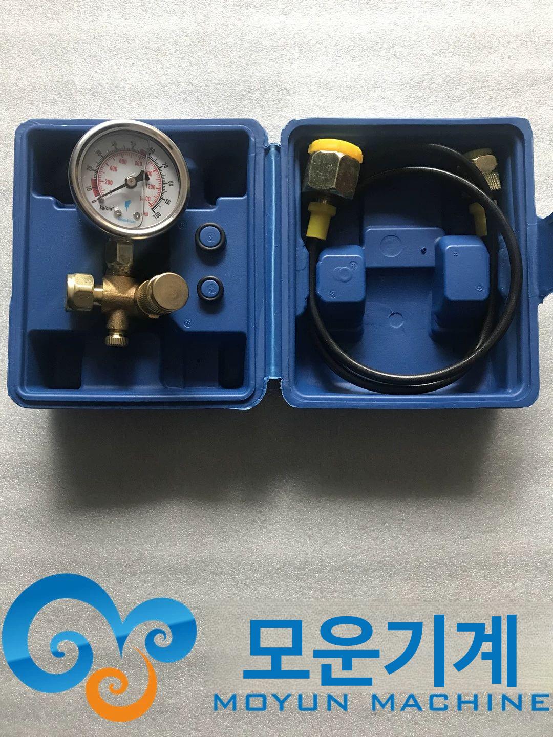 유압계 압력 게이지 질소 충전 키트 가스 압력계 측정 도구 테스트 충전기 브레이커 점검 장비 - 상세 이미지 3
