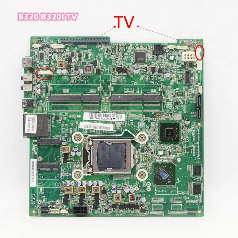 Lenovo호환 B320 B320i AIO 마더보드TV 포트 CIH61S V1.0 11200949 11S 메인보드 리퍼 완료 완전 작동