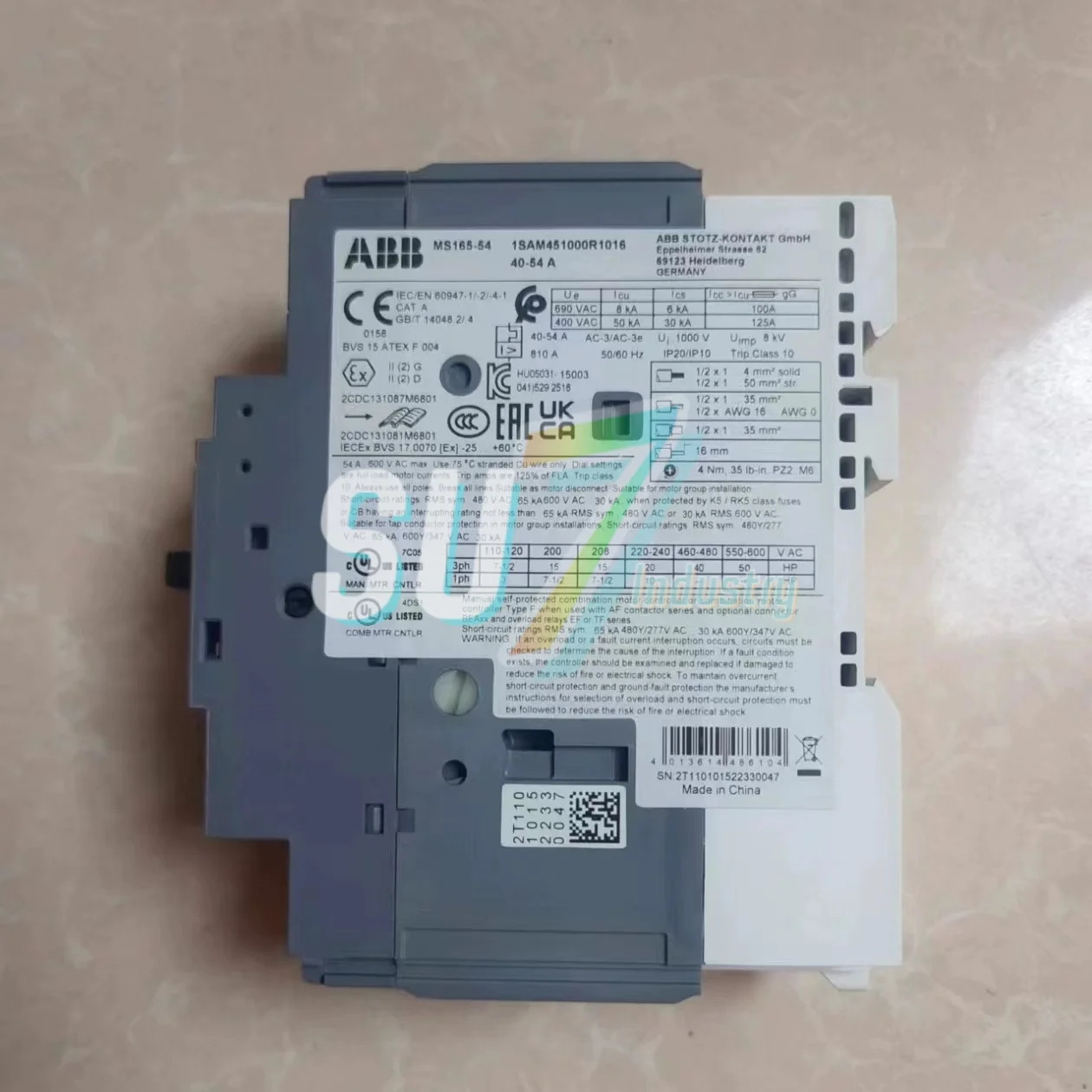 원본 MS165-42 MS165-54 모터 스타터