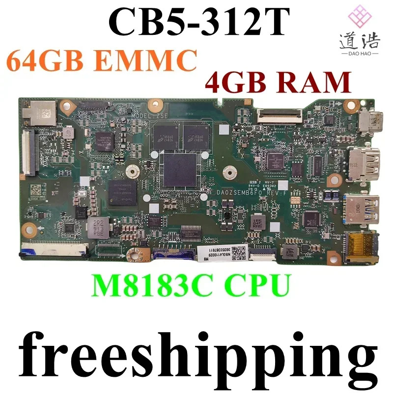 에이서 크롬북 CB5-312T 마더보드 NBGLDA0ZSEMB6F0 411002 M8183C CPU 4GB RAM 64GB EMMC 메인보드 리퍼 완료 완전 작동