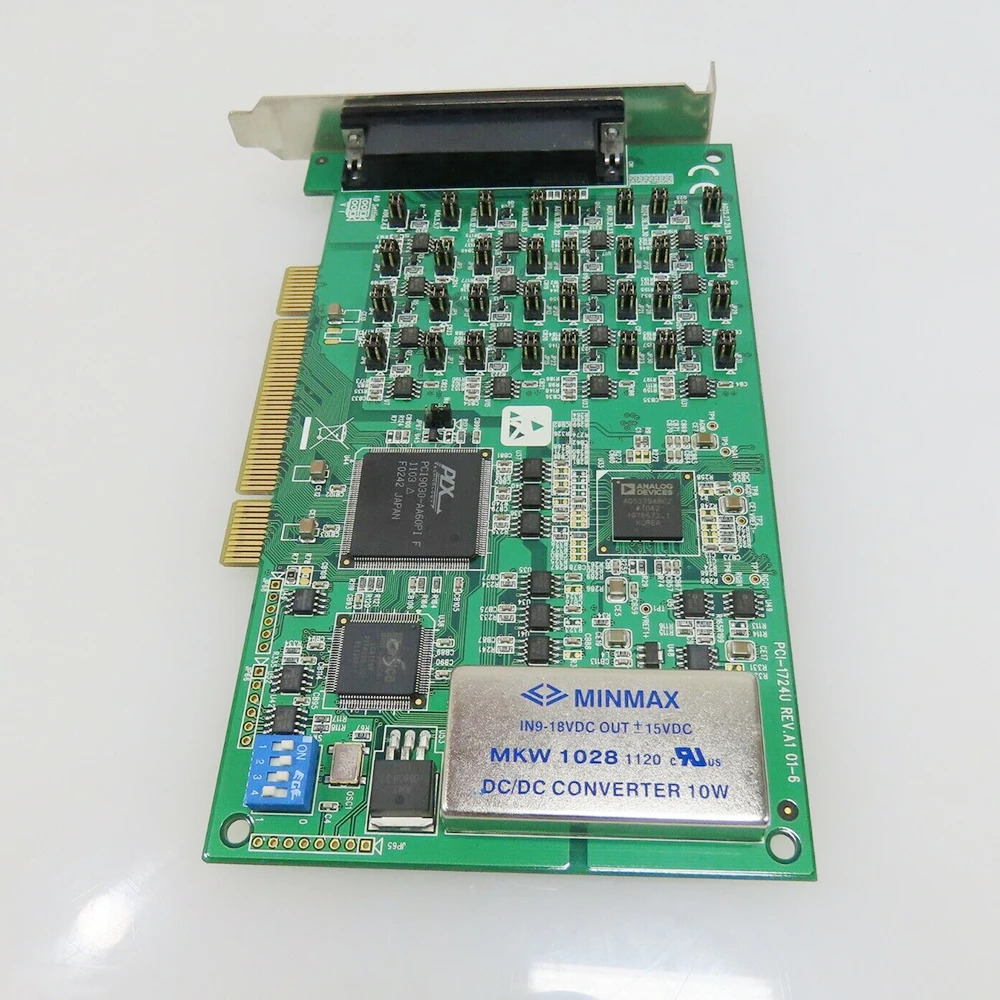 어드밴텍 데이터 캡처 카드PCI-1724U REV.A1 14비트 32채널 절연 아날로그 출력 카드