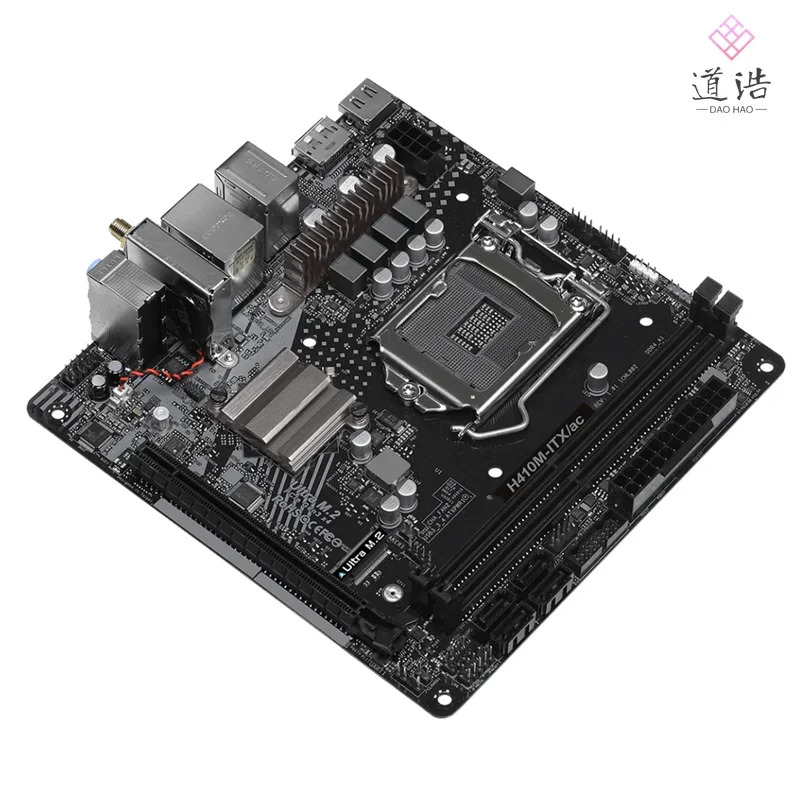 ASRock호환 H410M-ITX/AC 마더보드64GB HDMI PCI-E3.0 M.2 LGA 1200 DDR4 Mini-ITX H410 메인보드 완전 작동 리퍼