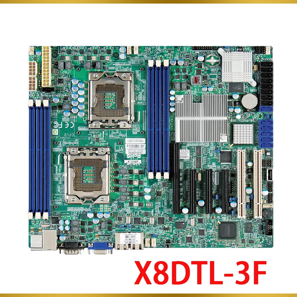 Supermicro 서버 마더보드 프로세서 5600/5500 시리즈 SATA2 PCI-E 2.0 통합 IPMI DDR3 X8DTL-3F