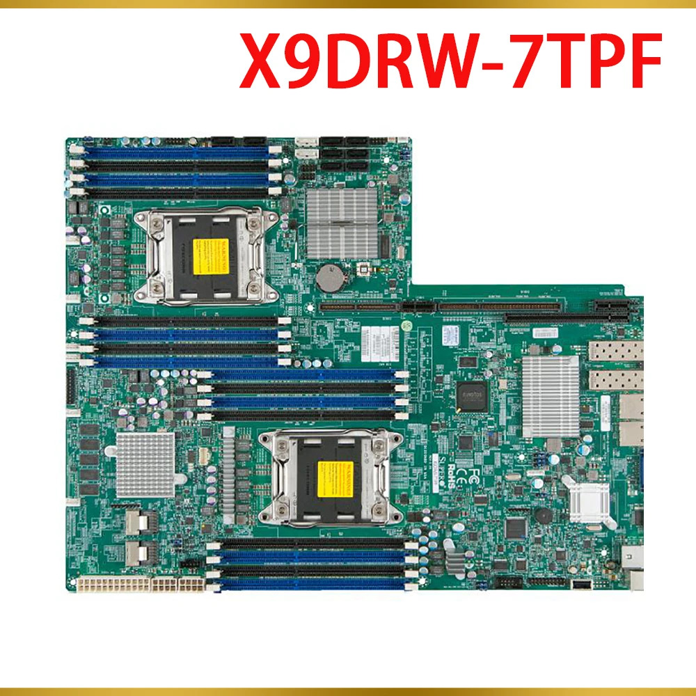 Supermicro 서버 마더보드 지원 E5-2600 V1 V2 군 16x DIMM SATA3 SAS2 LGA2011 DDR3 X9DRW-7TPF