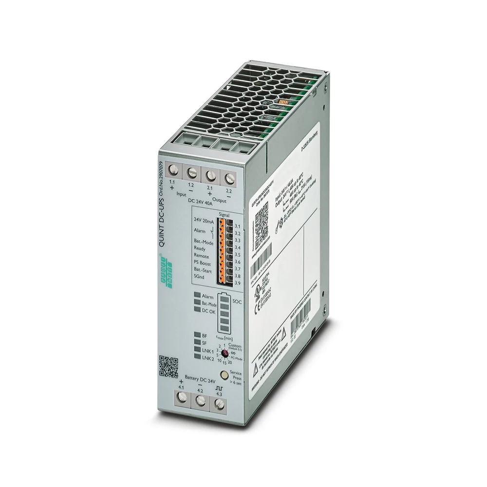 Phoenix QUINT4-UPS/24DC/24DC/40/PN QUINT DC-UPS 24VDC/40A 무정전 전원공급장치기능 2907079