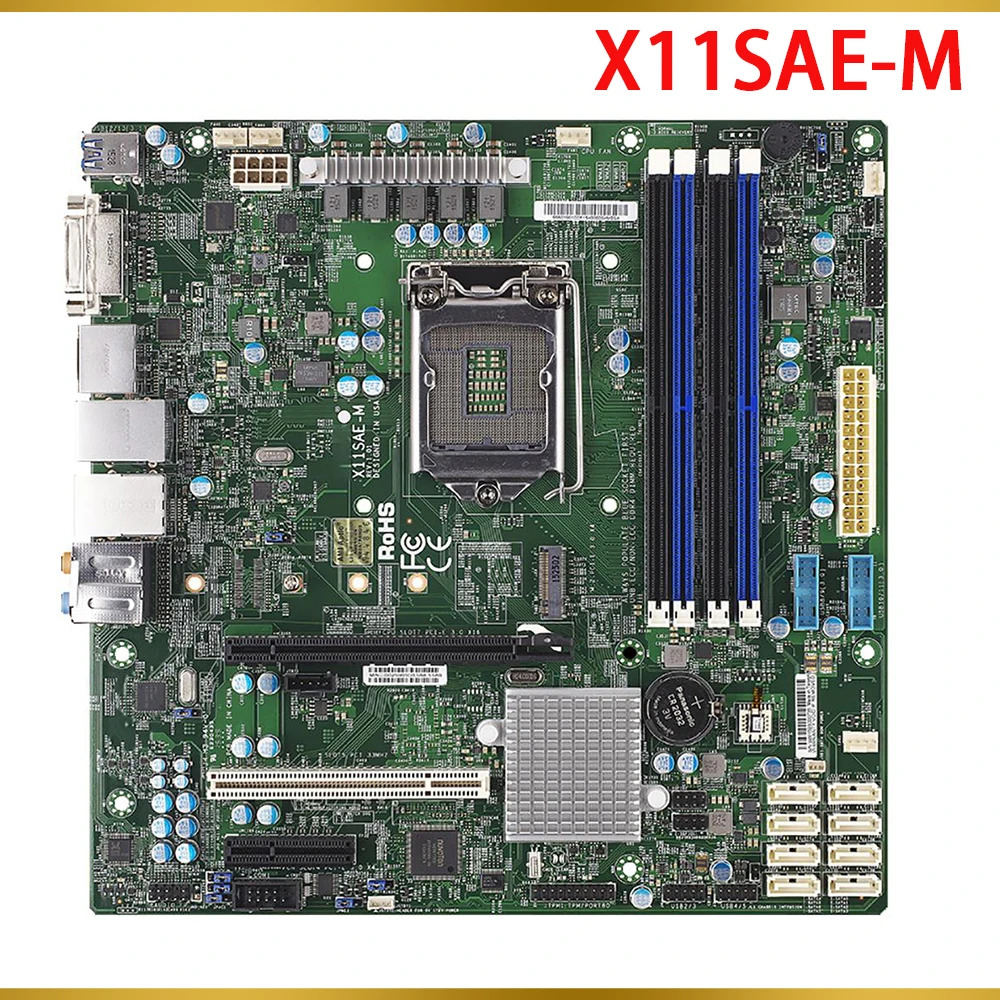 Supermicro 워크스테이션 마더보드 C236 칩셋 LGA1151 E3-1200 v5/v6 6/대용. 코어 i7/i5/i3 시리즈 X11Sae-M