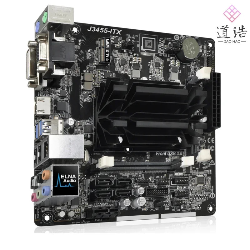 ASRock호환 J3455-ITX 마더보드16GB PCI-E2.0 M.2 HDMI DDR3 Mini-ITX J3455 메인보드 완전 작동 리퍼