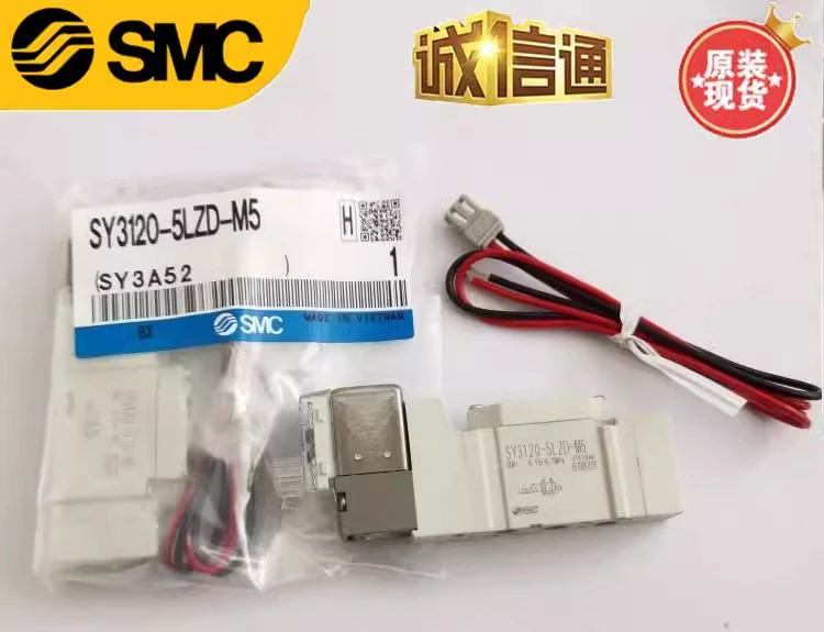 SMC 솔레노이드 밸브 SY3120-5LZD-M5 SY3220-5LZ/5GZ/5MZ/E-M5-C4-C6 SY3320