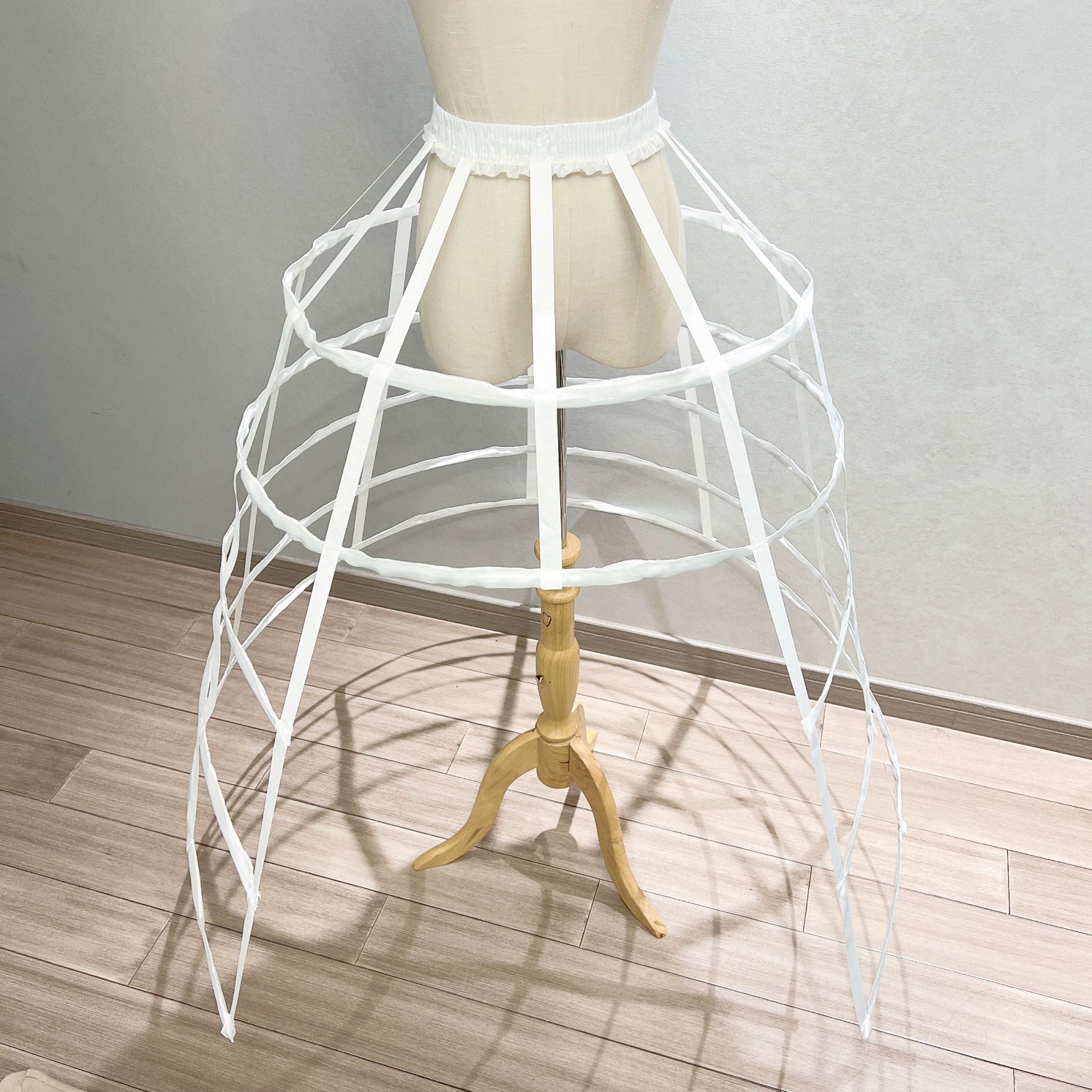 페티코트 스커트 귀족드레스 캉캉 지지대 새장 드레스속치마 풍성한 퍼프 볼륨속치마 - 상세 이미지 4