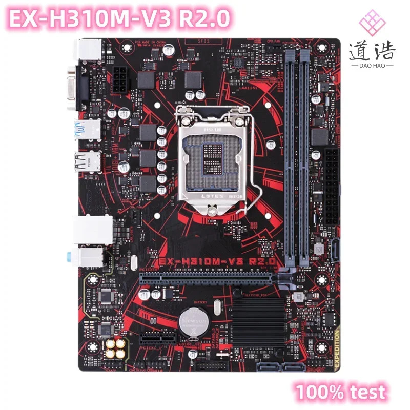 EX-H310M-V3 R2.0 마더보드32GB PCI-E 3.0 USB3.1 USB2.0 LGA 1151 DDR4 u H310 메인보드 완전 작동 리퍼