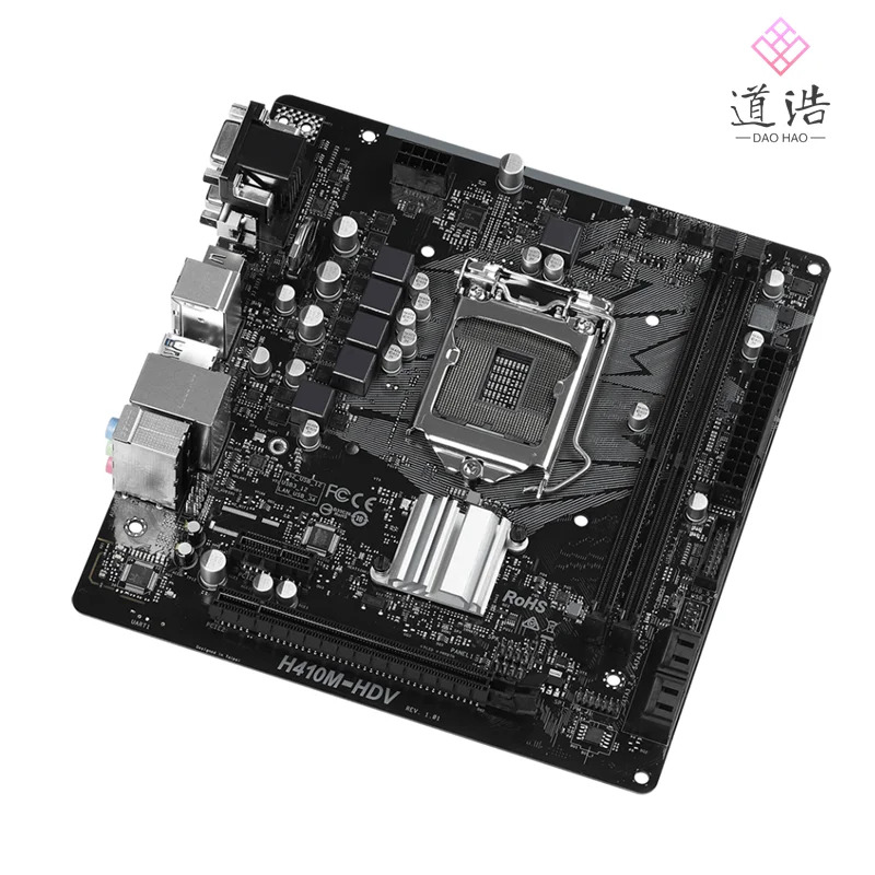 ASRock호환 H410M-HDV 마더보드64GB HDMI LGA 1200 DDR4 마이크로 H410 메인보드 완전 작동 리퍼