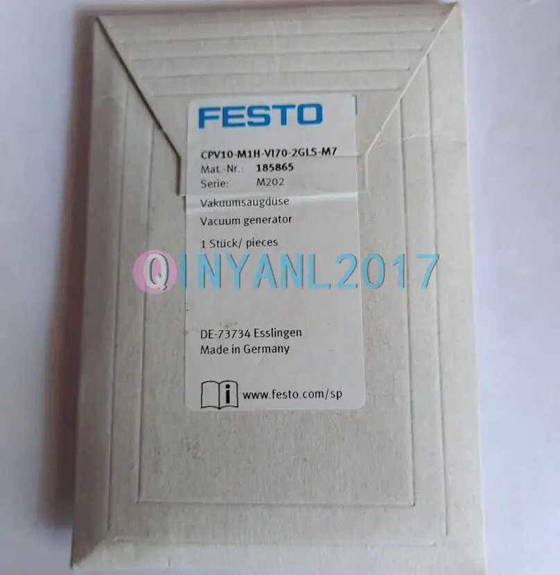 FESTO 솔레노이드 밸브 CPV10-M1H-VI70-2GLS-M7 185865 신 1PC