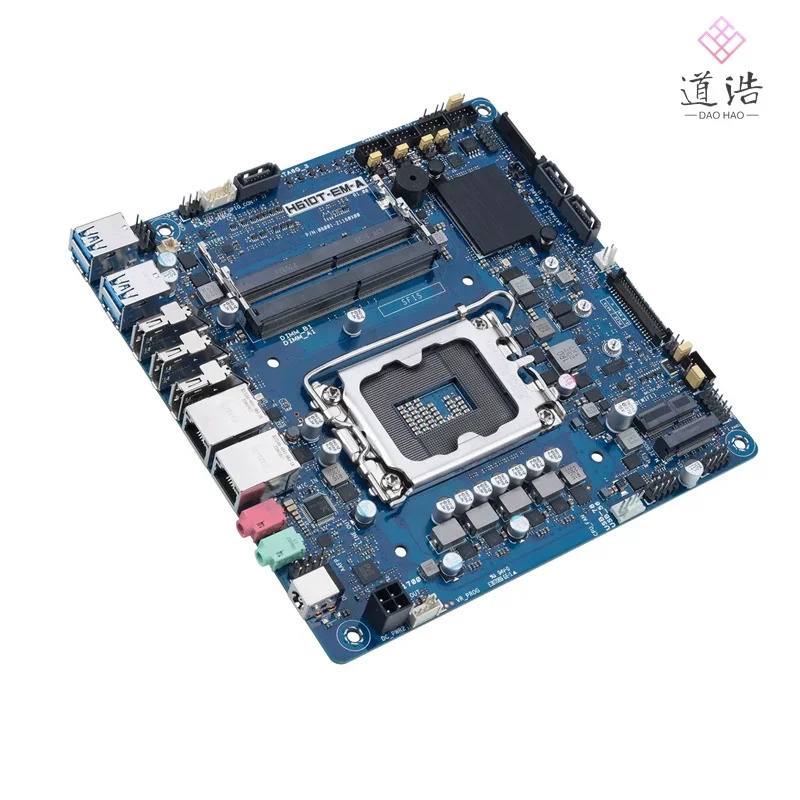 H610T-EM-A 산업마더보드64GB M.2 LGA 1700 DDR4 Mini-ITX 17x17 H610 메인보드 완전 작동 리퍼