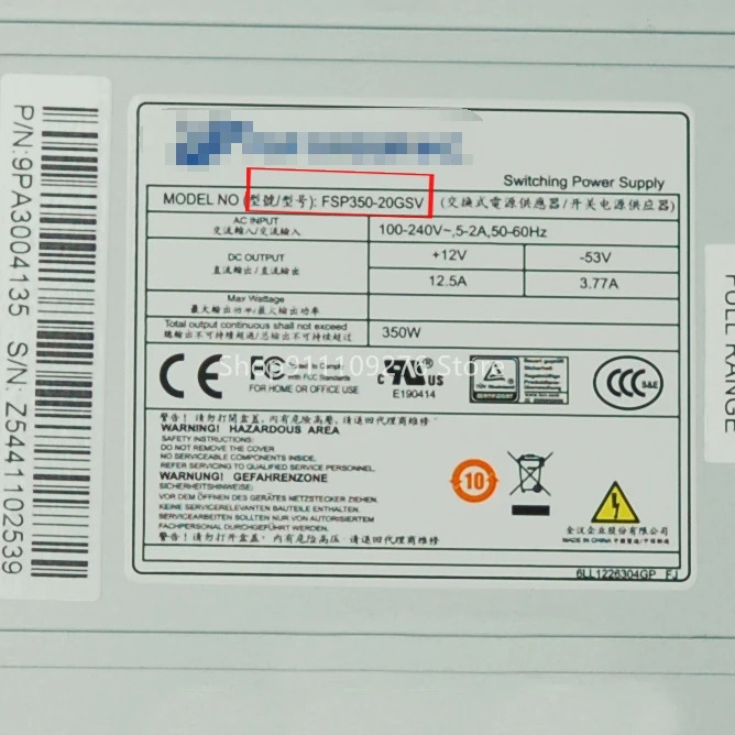 FSP350-20GSV MAX오리지널 리퍼 PSU 350W