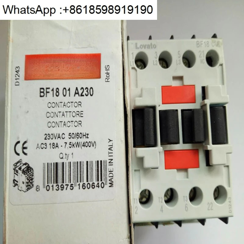 기계식 3상 소형 AC 접촉기 BF1801A 230V