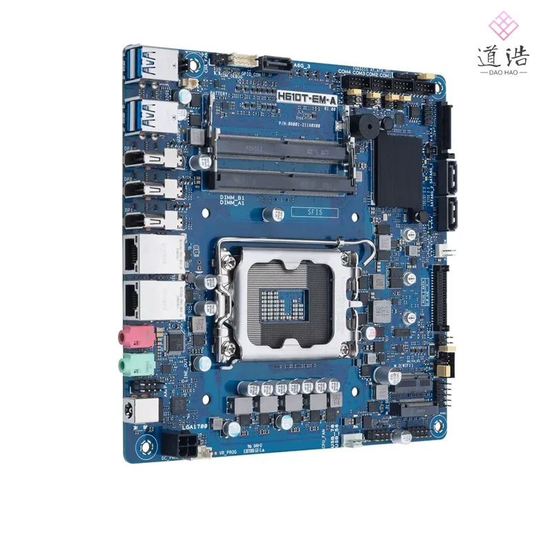 H610T-EM-A 산업마더보드64GB M.2 LGA 1700 DDR4 Mini-ITX 17x17 H610 메인보드 완전 작동 리퍼