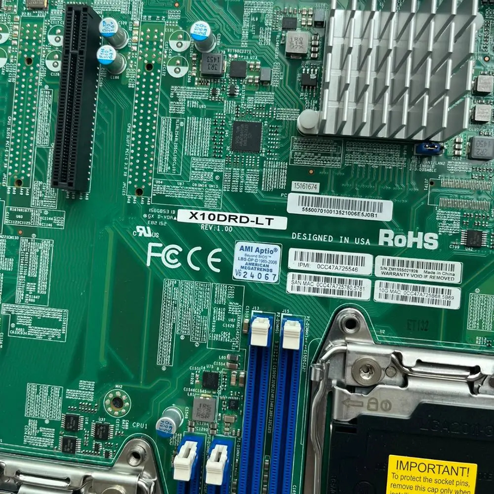 Supermicro 마더보드 X10DRD-LT양방향 X99 LGA 2011 C612 E5-2600 V4/V3 DDR4 E- PCI-E 3.0