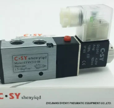 C.SY 솔레노이드 방향 밸브 SY4V210-08 SY4V420-15 SY4V410-15 SY4V310-10 SY4V110-06 SY3V110-06 AC220V DC24V