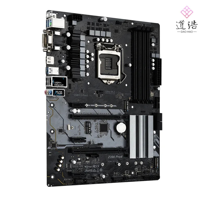 ASRock호환 Z390 Pro4 마더보드 128GB HDMI PCI-E3.0 M.2 LGA 1151 DDR4 메인보드 완전 작동 리퍼