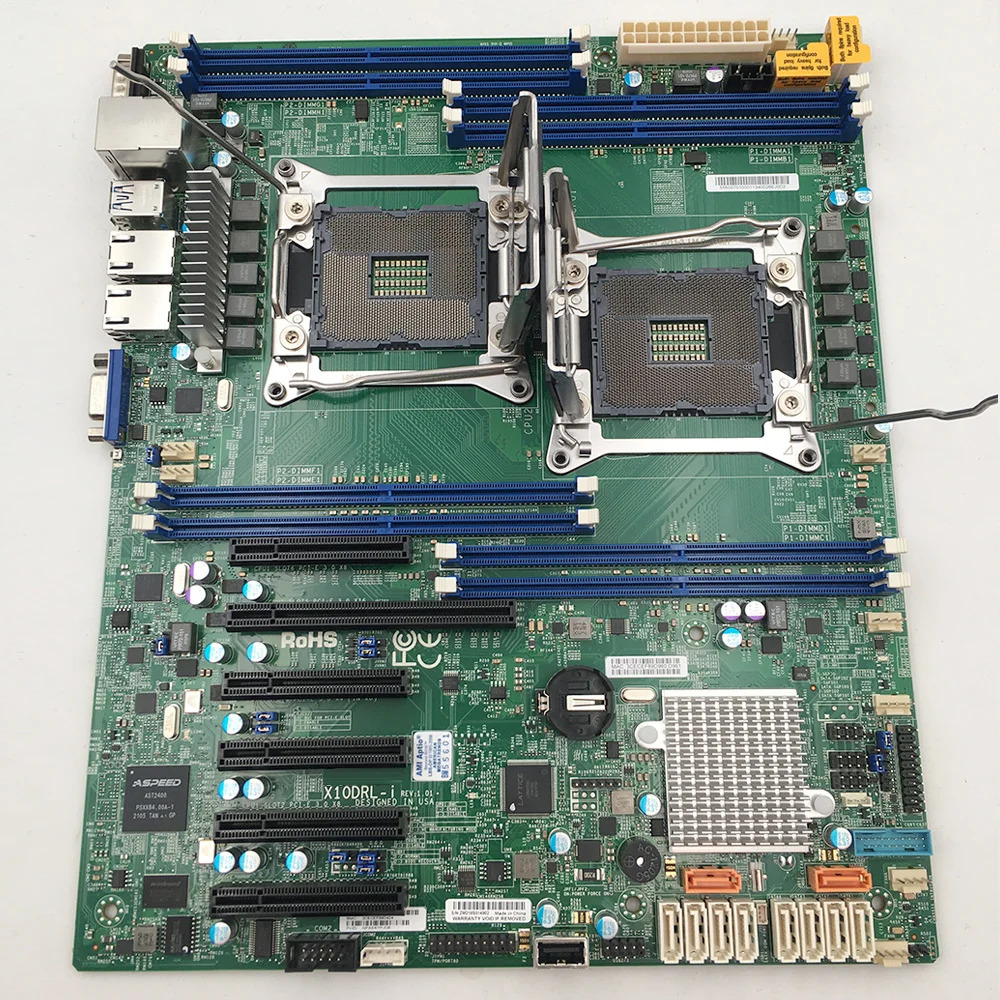 Supermicro 서버 마더보드양방향 C612 칩 LGA2011은 E5-2600V3V4 X10DRL-i를 지원