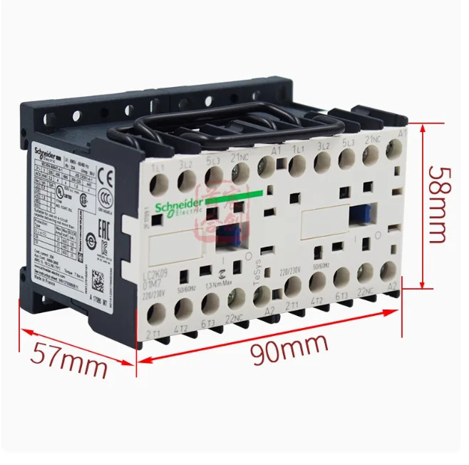 SCHNEIDER 가역 접촉기 LC2K0901M7 코일 220v LC2K0901B7 전류 9A 24V