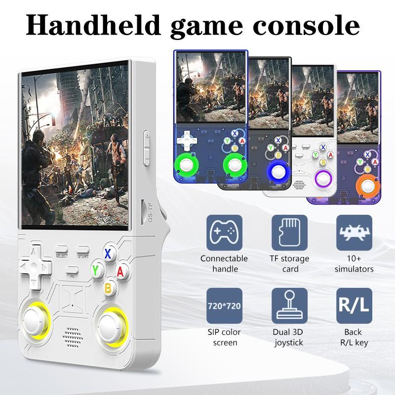 R36Ultra 오픈소스 휴대용 레트로 게임 PSP 투명 블루 64G 영어 이미지 8