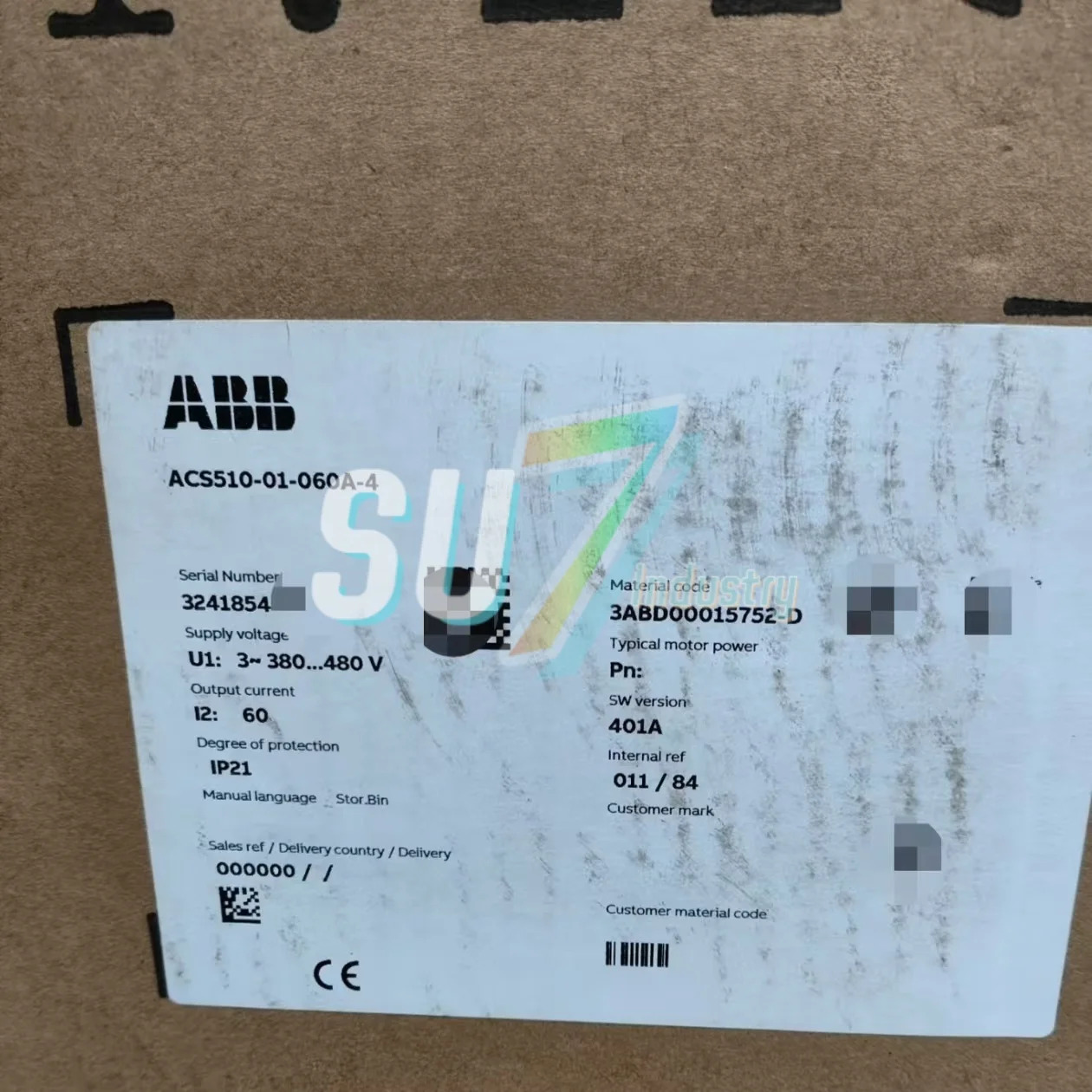 ACS510-01-060A-4 주파수 변환기 새