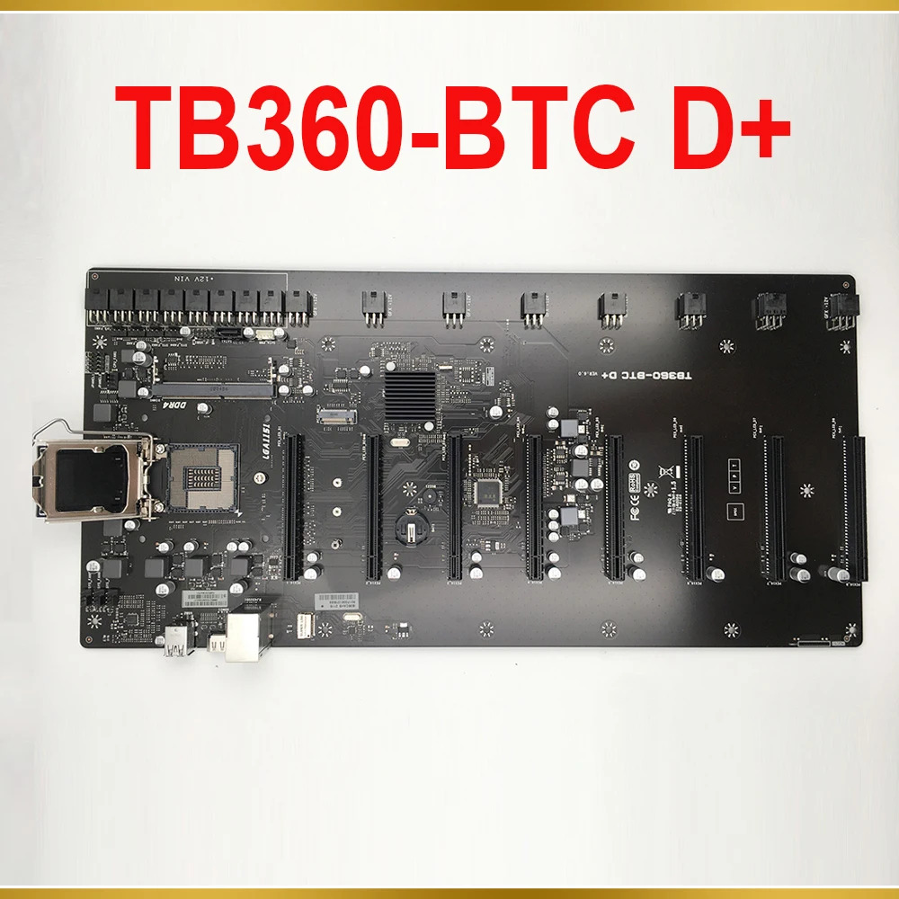 Biostar 마이닝 마더보드다그래픽 카드 프로 TB360-BTC D