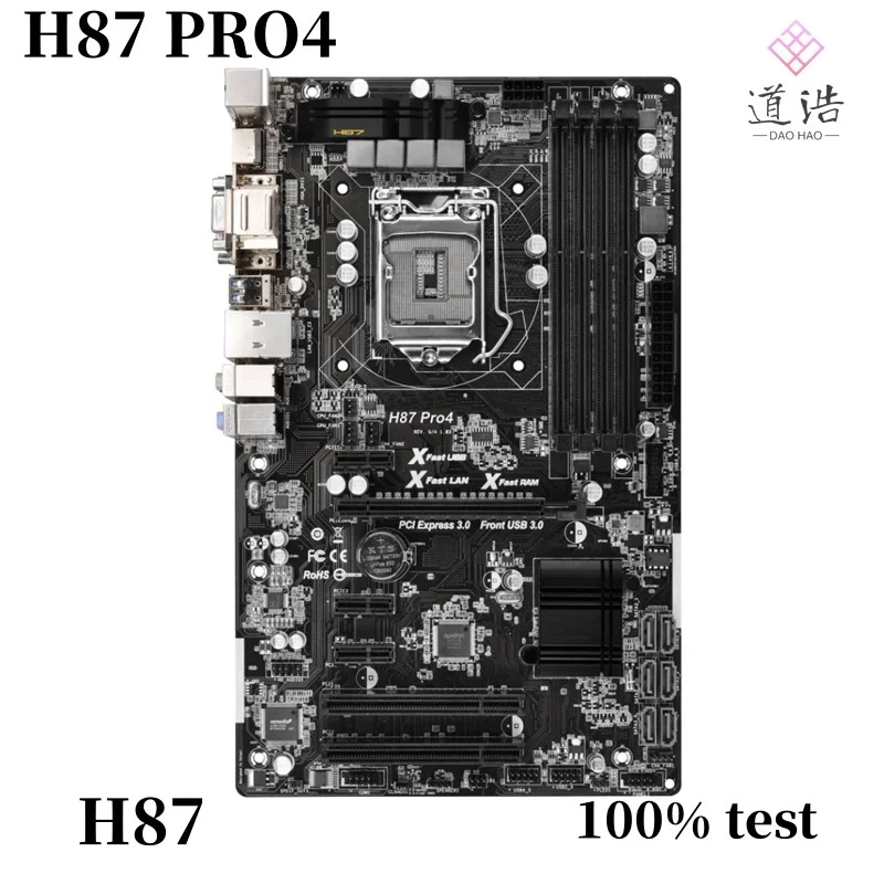 ASRock호환 H87 PRO4 32GB LGA 1150 DDR3 HDMI PCI-E3.0 마더보드H87 마더보드 완전 작동 리퍼