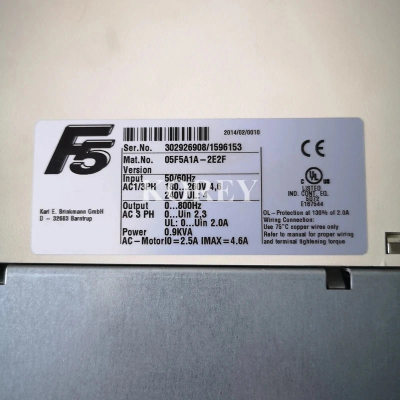 서보 드라이버 05F5A1A-2E2F 버전