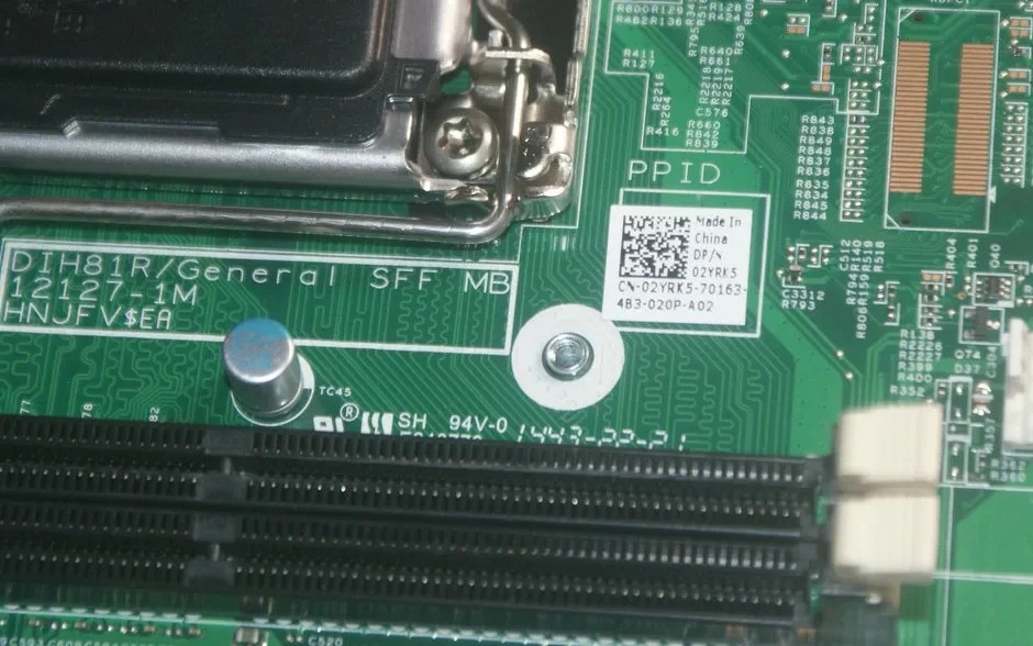 DELL 3647 메보드 SFF DIH81R H81 2YRK5 02YRK5 12127-1M용