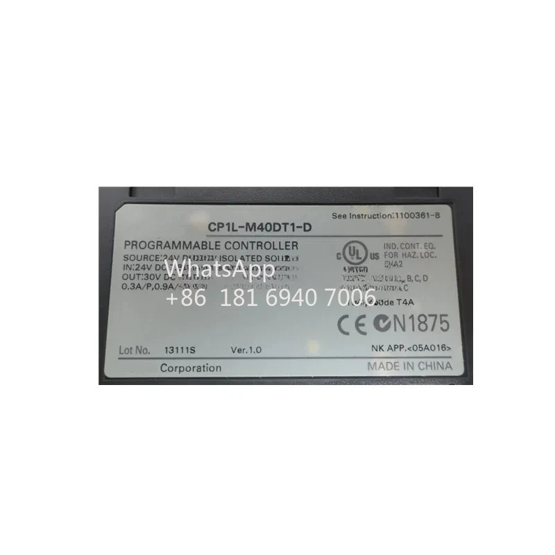 CP1L 시리즈 PLC 모듈 프로그래밍 컨트롤러 CP1L-M60DR-D CP1L-M40DT1-D