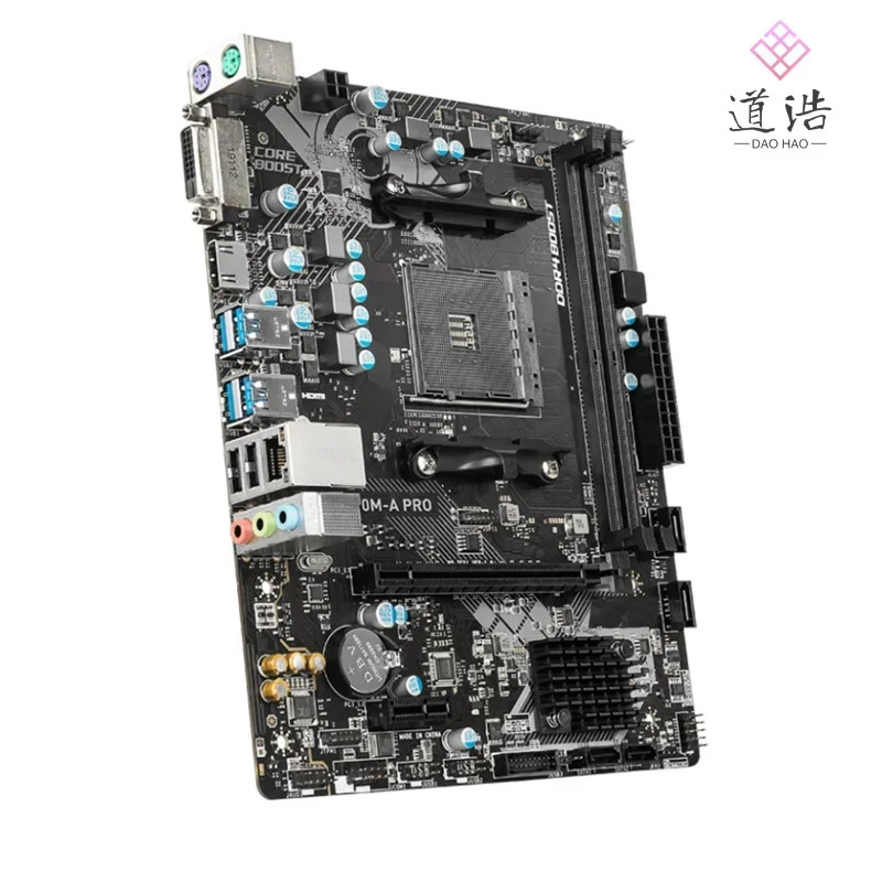 A320M-A PRO 마더보드64GB HDMI 소켓 AM4 DDR4 마이크로 A320 메인보드 완전 작동 리퍼