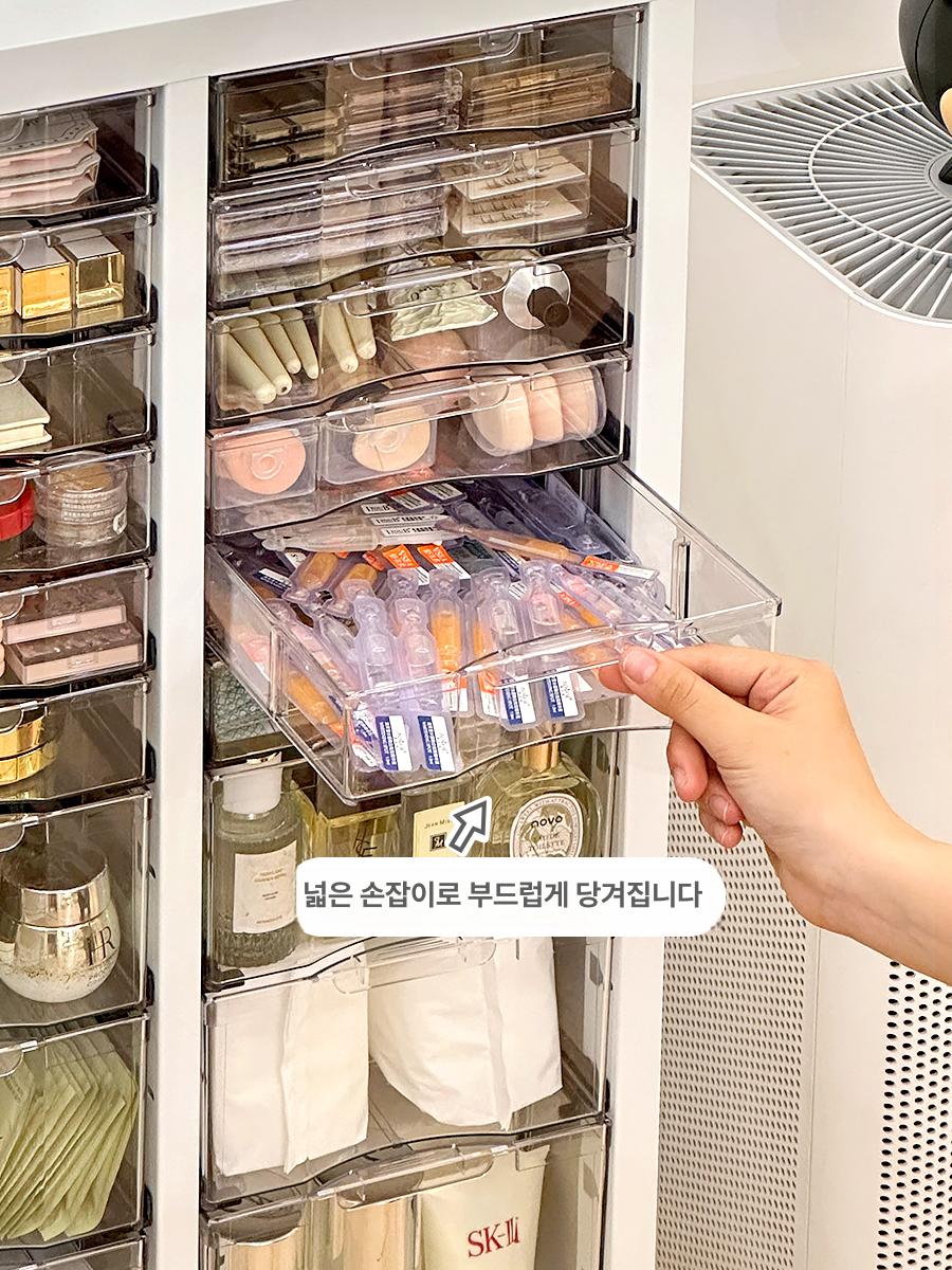 네일용품 수납장 서랍식 메니큐어 정리 보관함 바퀴달린 이동식 진열대 - 상세 이미지 5