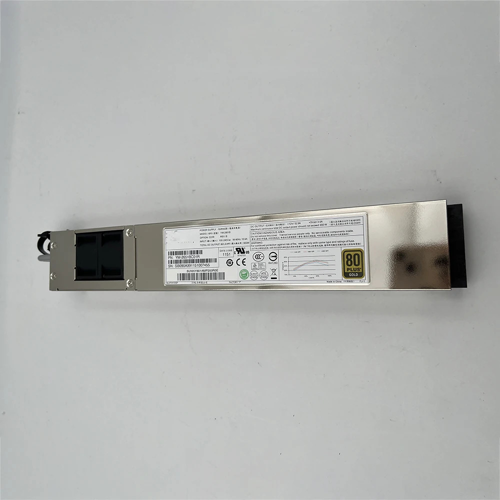 YM-2651B 예비 전원공급장치 모듈 서버 리퍼 완료 C200M1 C210M1 650W