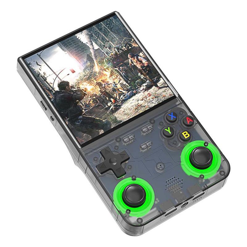 R36Ultra 오픈소스 휴대용 레트로 게임 PSP 투명 블루 64G 영어 - 상세 이미지 5