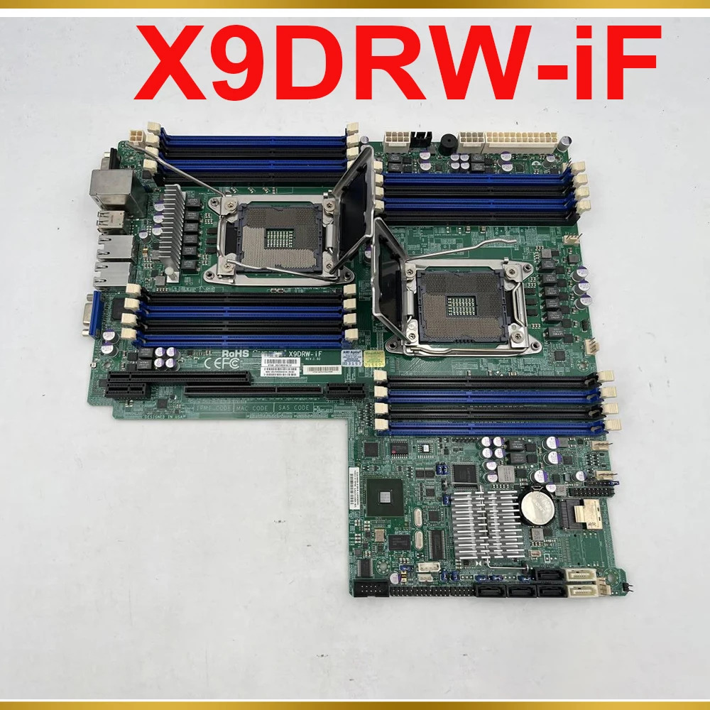 Supermicro 서버 마더보드 지원 E5-2600 V1/V2 군 LGA2011 DDR3 X9DRW-iF