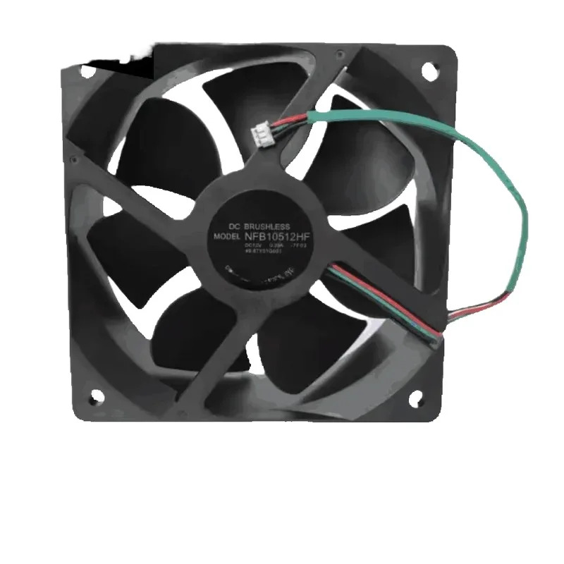 Nfb10512hf -7f03 12v 0.39a 3선 3핀 커넥터 70mm 105x105x32mm 서버 사각 냉각팬